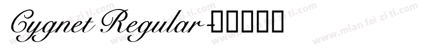 Cygnet Regular字体转换